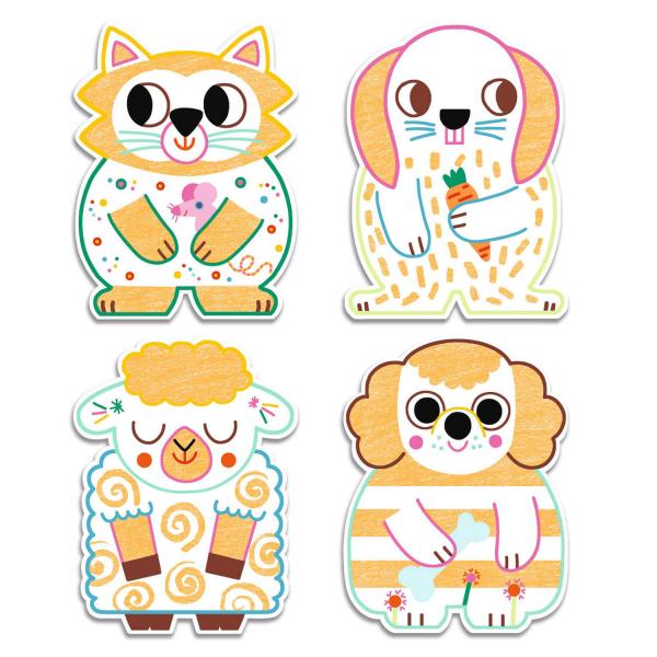 Djeco Colorear Animales domésticos