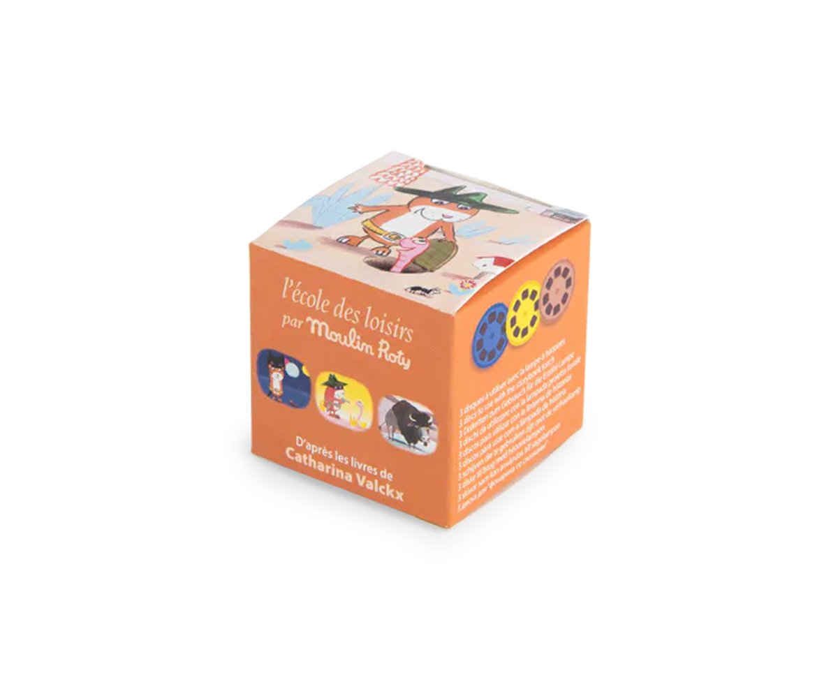Moulin Roty caja de 3 discos de historias para lámpara “Billy”