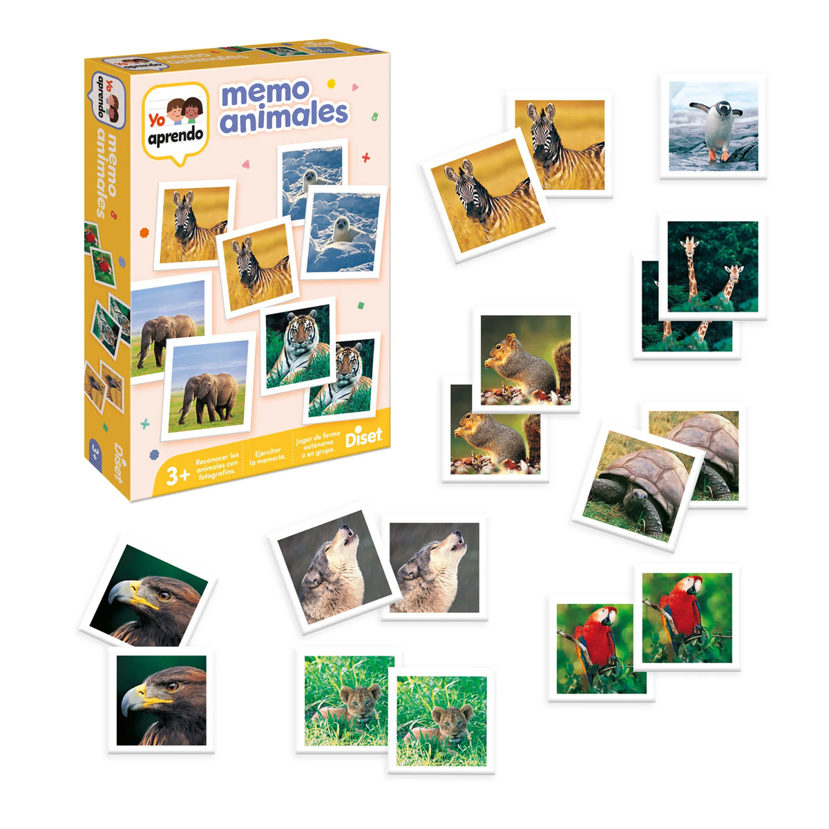 Diset Yo aprendo - Memo Photo Animales