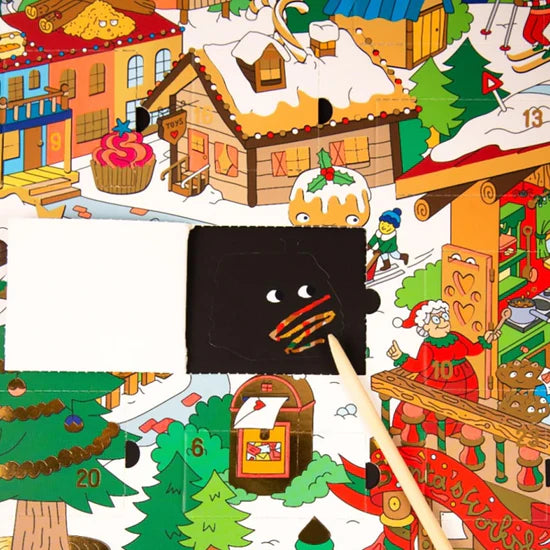 Omy Calendario de adviento rasca y pega