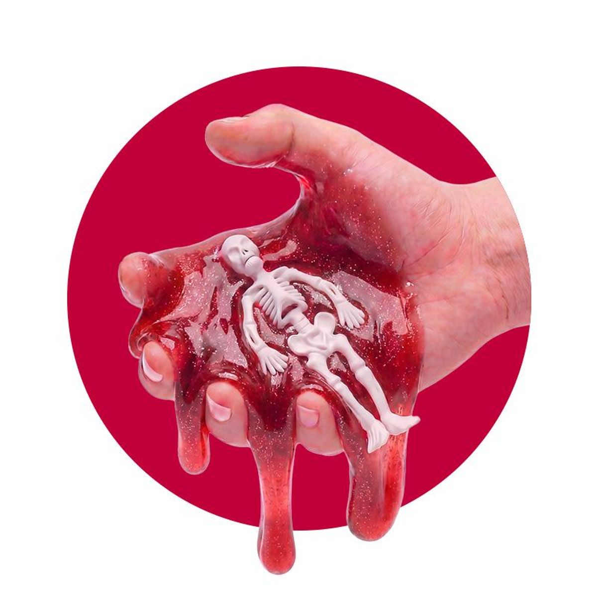 Trendhaus Halloween Set Slime esqueleto