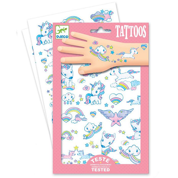 Djeco Tatuajes temporales Unicornios