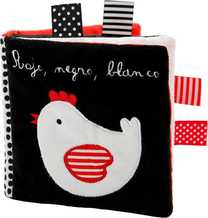 Rojo, negro, blanco Libro de tela