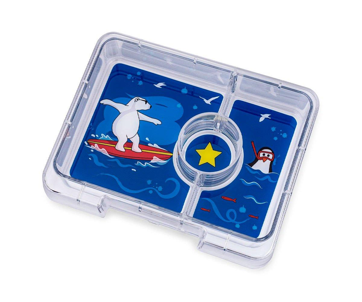 Yumbox Caja de almuerzo Oso polar Azul