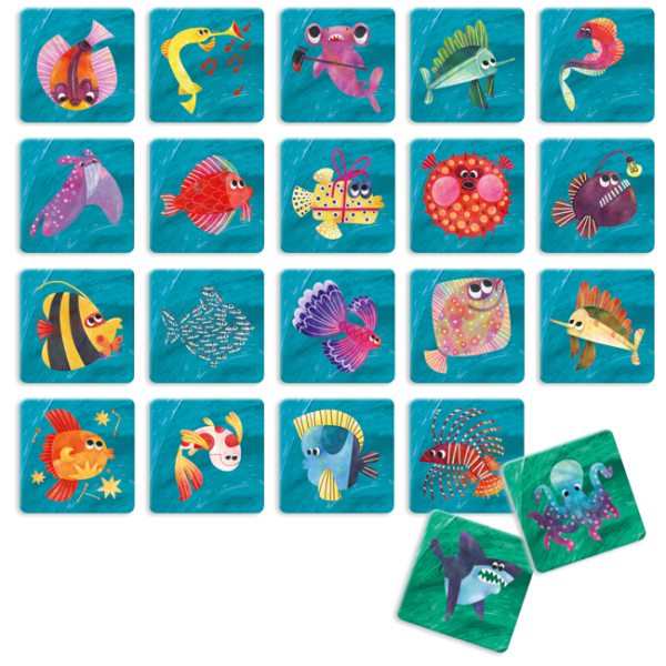 Ludattica Risky memo Cuidado con el tiburón