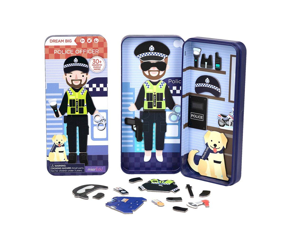 MierEdu Puzzle magnético Policía