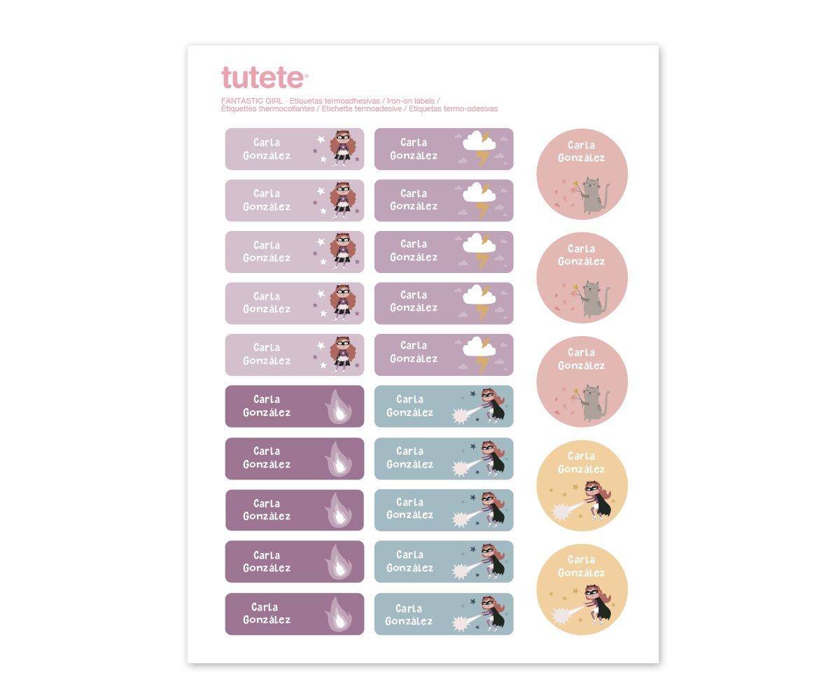 Tutete Etiquetas termoadhesivas personalizada Fantastic Girl