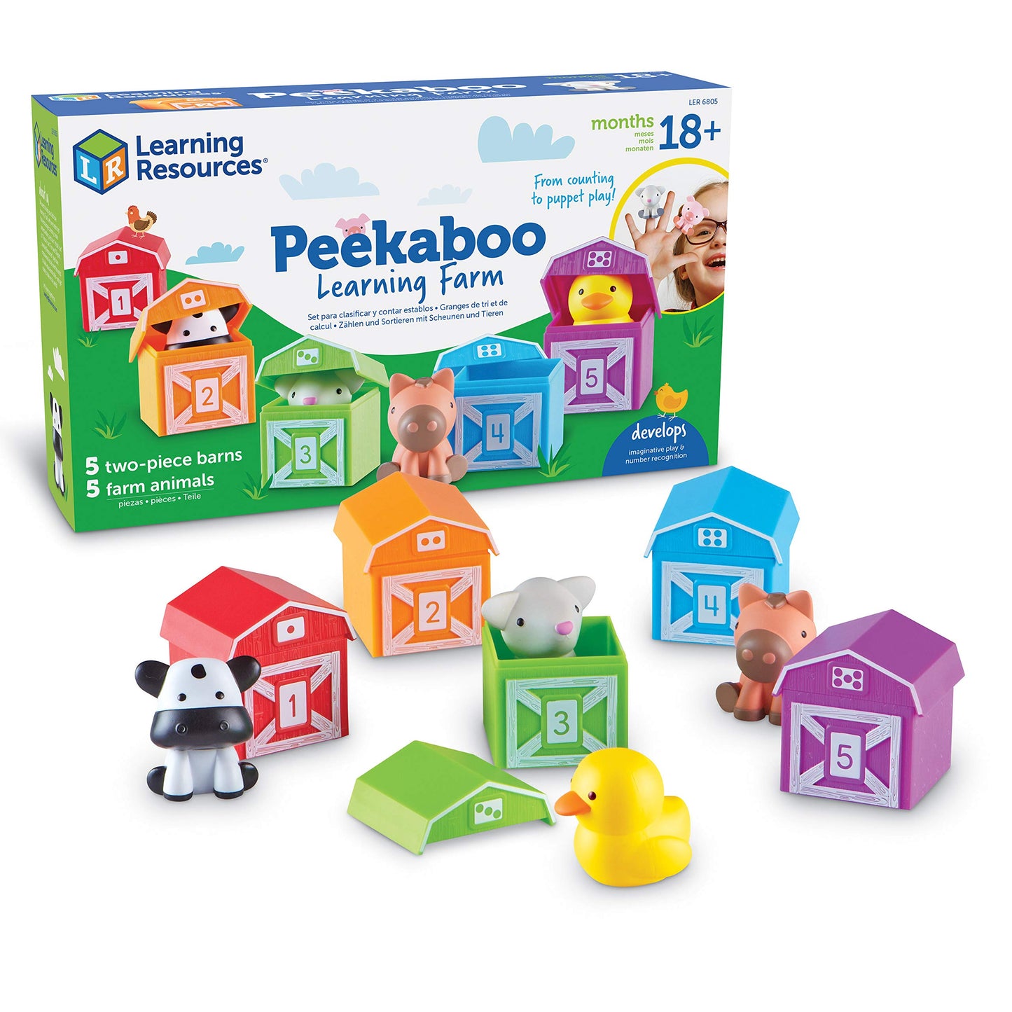 Peekaboo Aprende la granja Learning Resources