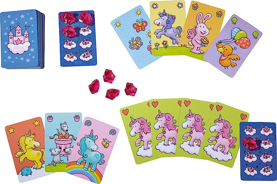 Haba Mini Unicornio destello Juego de cartas