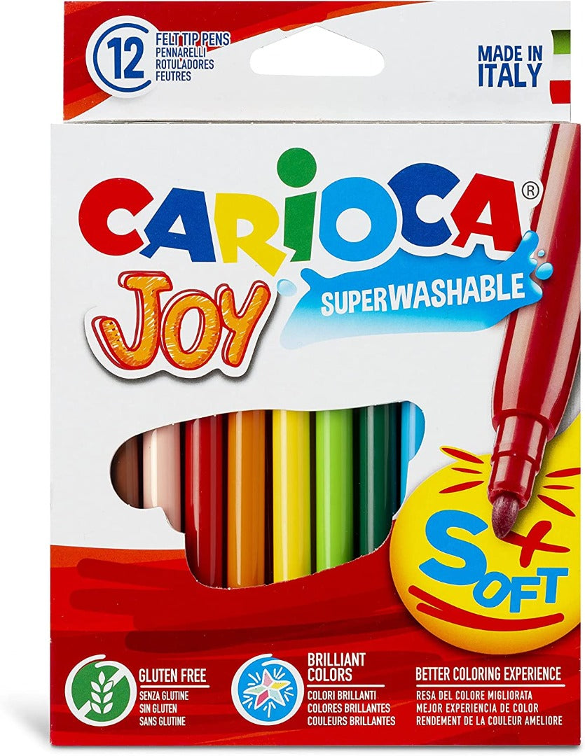 Carioca Rotuladores 12 colores punta fina