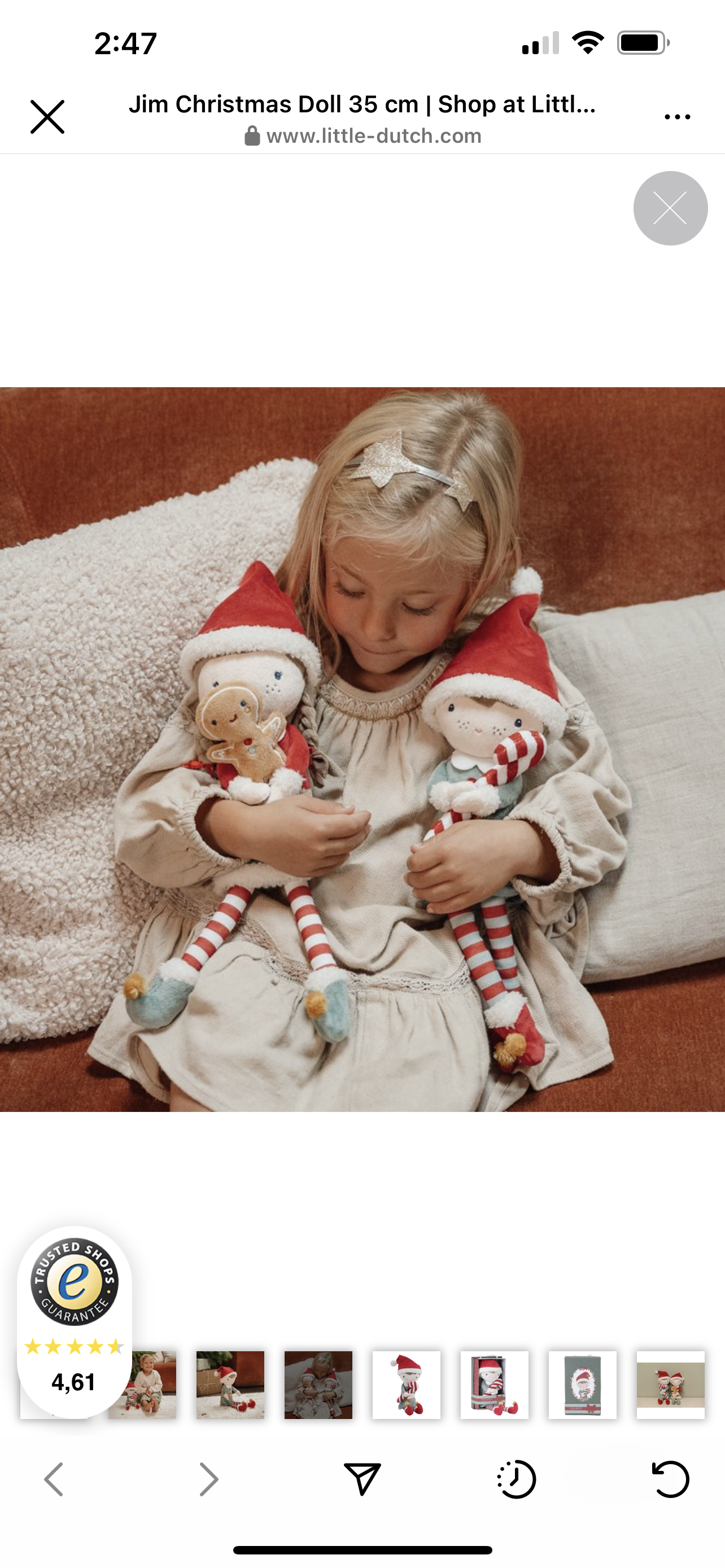 Little Dutch Jim Muñeco Blandito Navidad