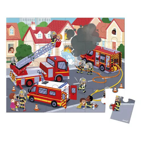 Janod Puzzle Bomberos 24 piezas