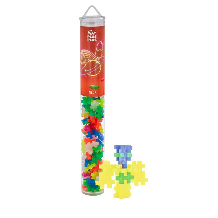 Plus plus Tubo 100 piezas neón
