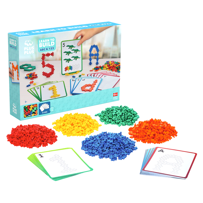 Plus plus Learn to build ABC & 123 600 piezas