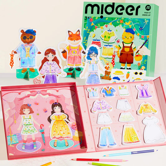 Mideer Libro para colorear y vestir