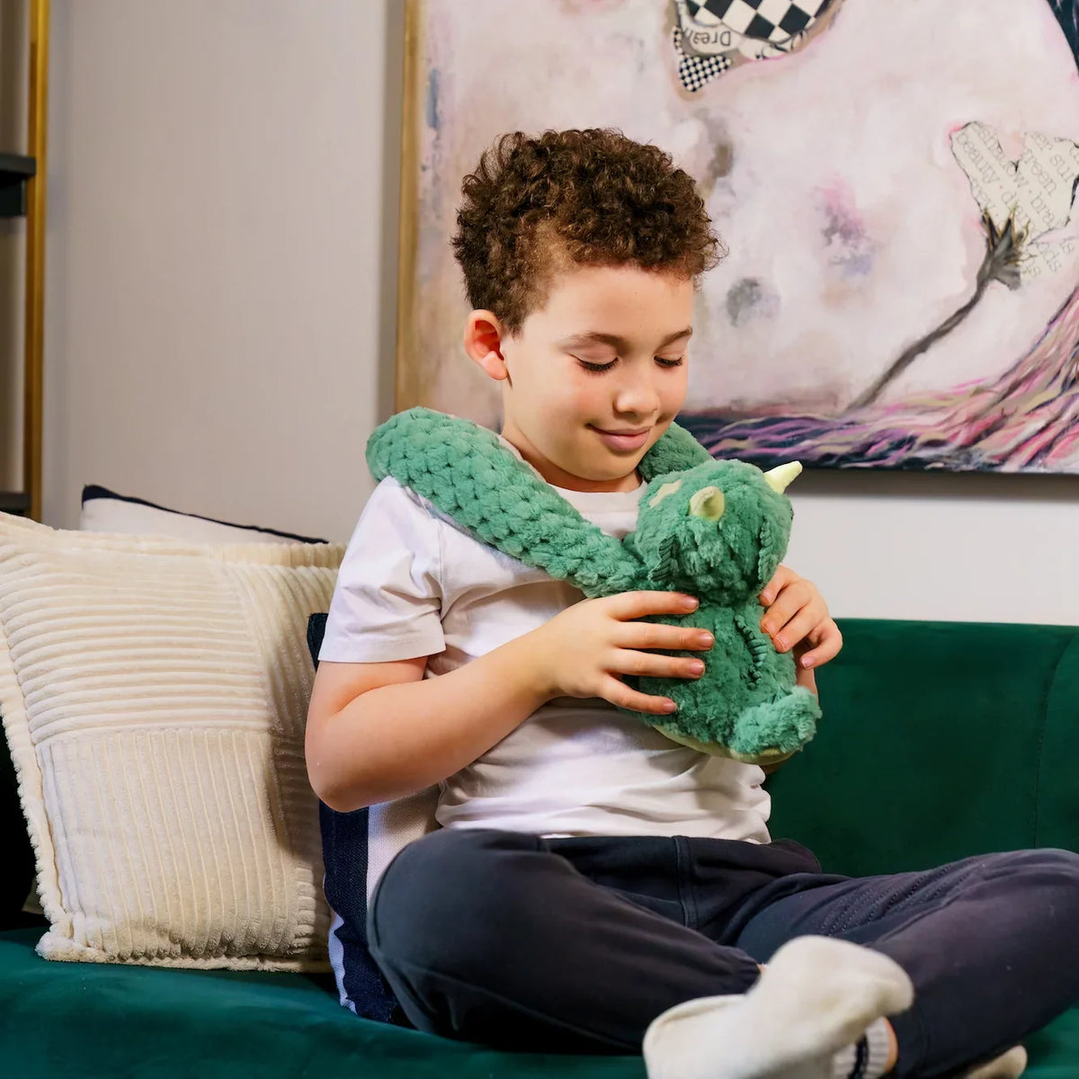 Peluche con peso Dragón Zephyr - Hugimals