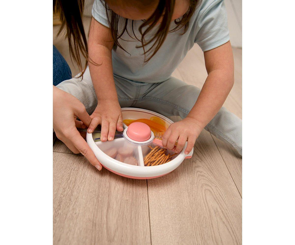 Gobe Caja almuerzo Spinner Grande Coral Rosa