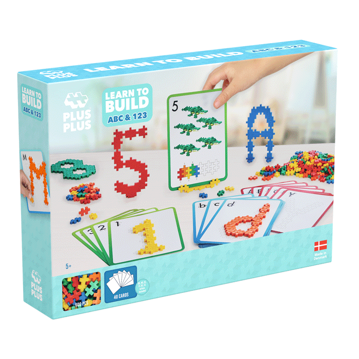 Plus plus Learn to build ABC & 123 600 piezas