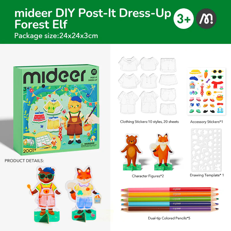 Mideer Libro para colorear y vestir
