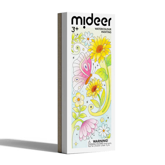 Mideer Mini bloc para colorear acuarela Flores