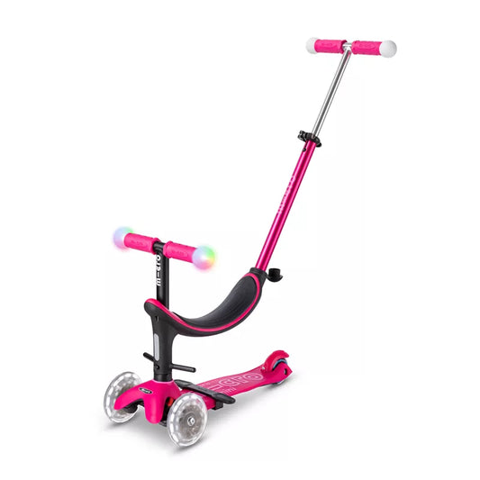 Micro Patinete Mini2grow Deluxe Magic Led Rosa