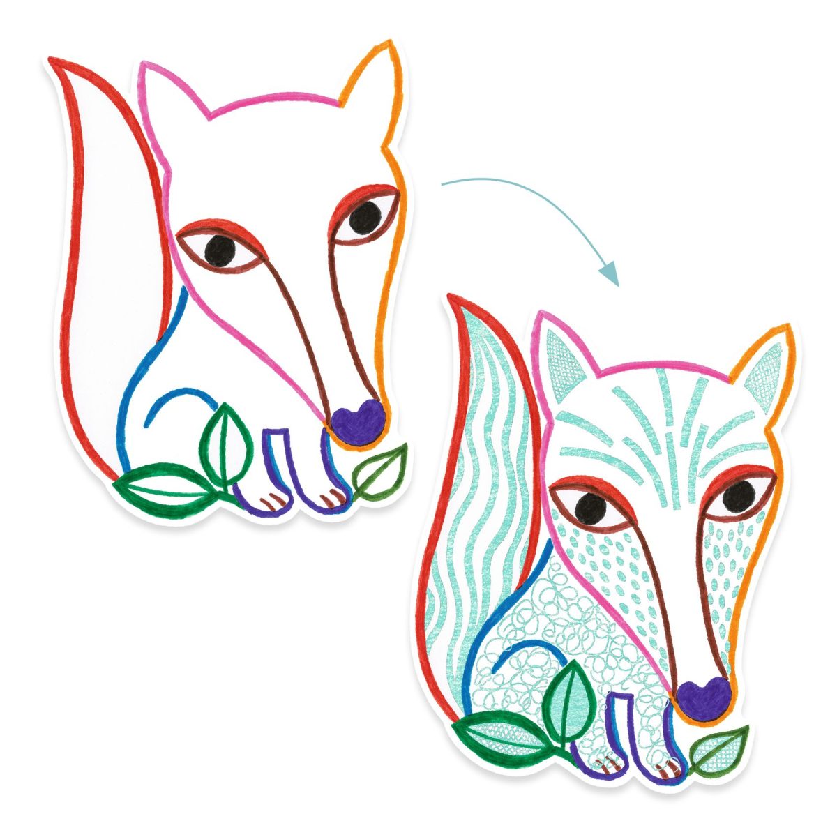 Djeco Colorear Animales del bosque