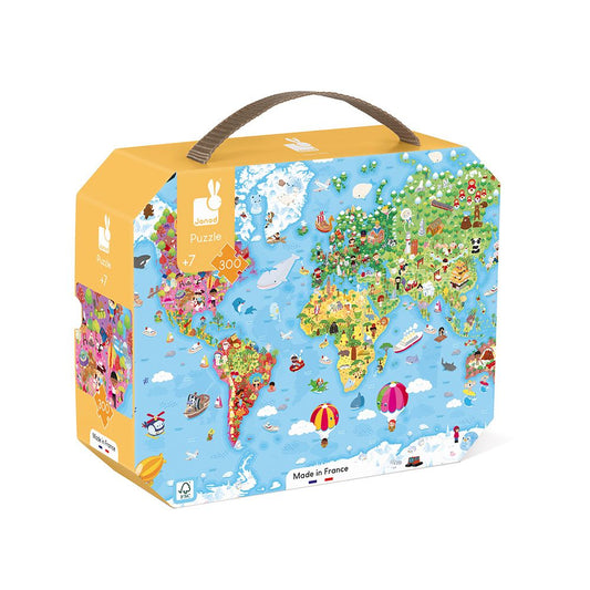 Janod Puzzle gigante del mundo 300 piezas