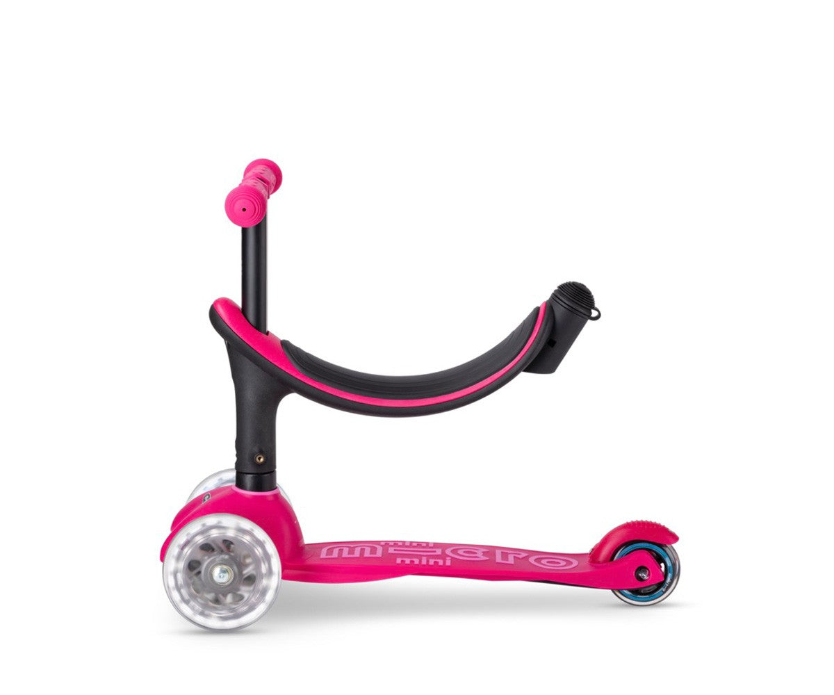 Micro Patinete mini2grow Deluxe LED Rosa