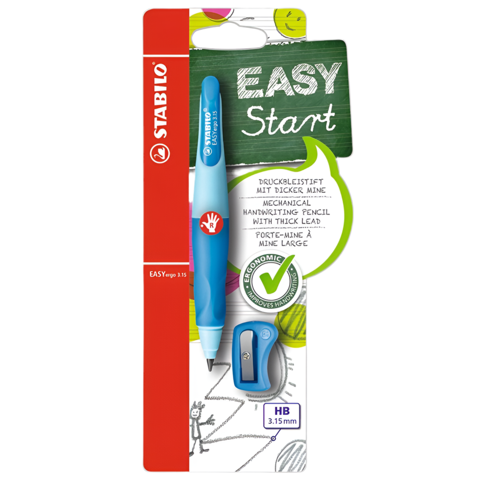 Stabilo Portaminas Easy Ergo para diestros Azul