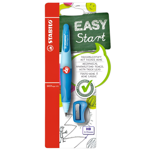 Stabilo Portaminas Easy Ergo para diestros Azul