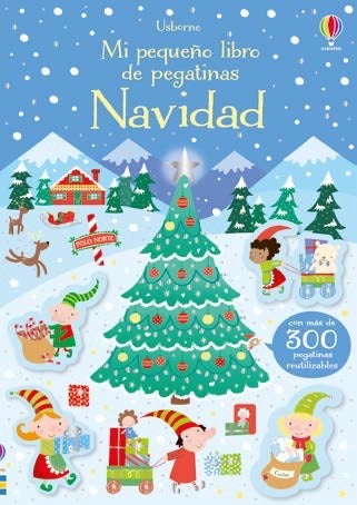 Usborne Mi pequeño libro de pegatinas Navidad