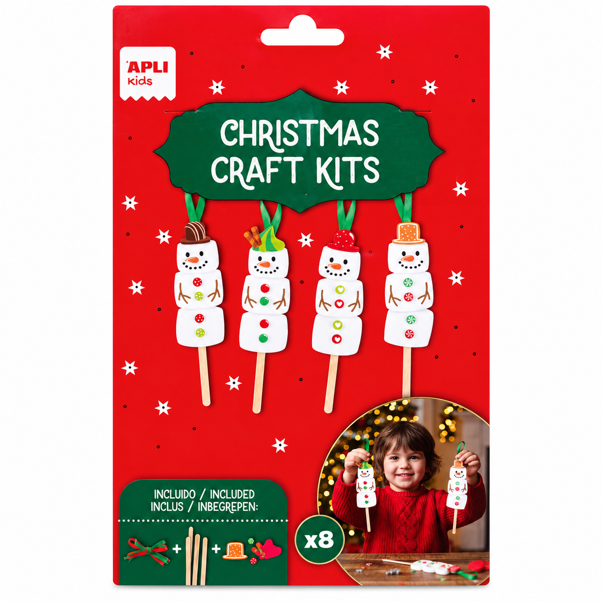 Kit Crea muñecos de nieves - Apli kids