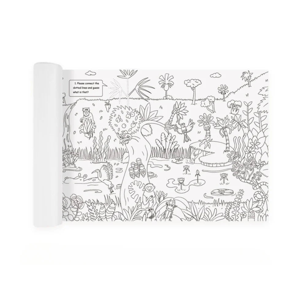 Mideer Rollo para colorear Jungla