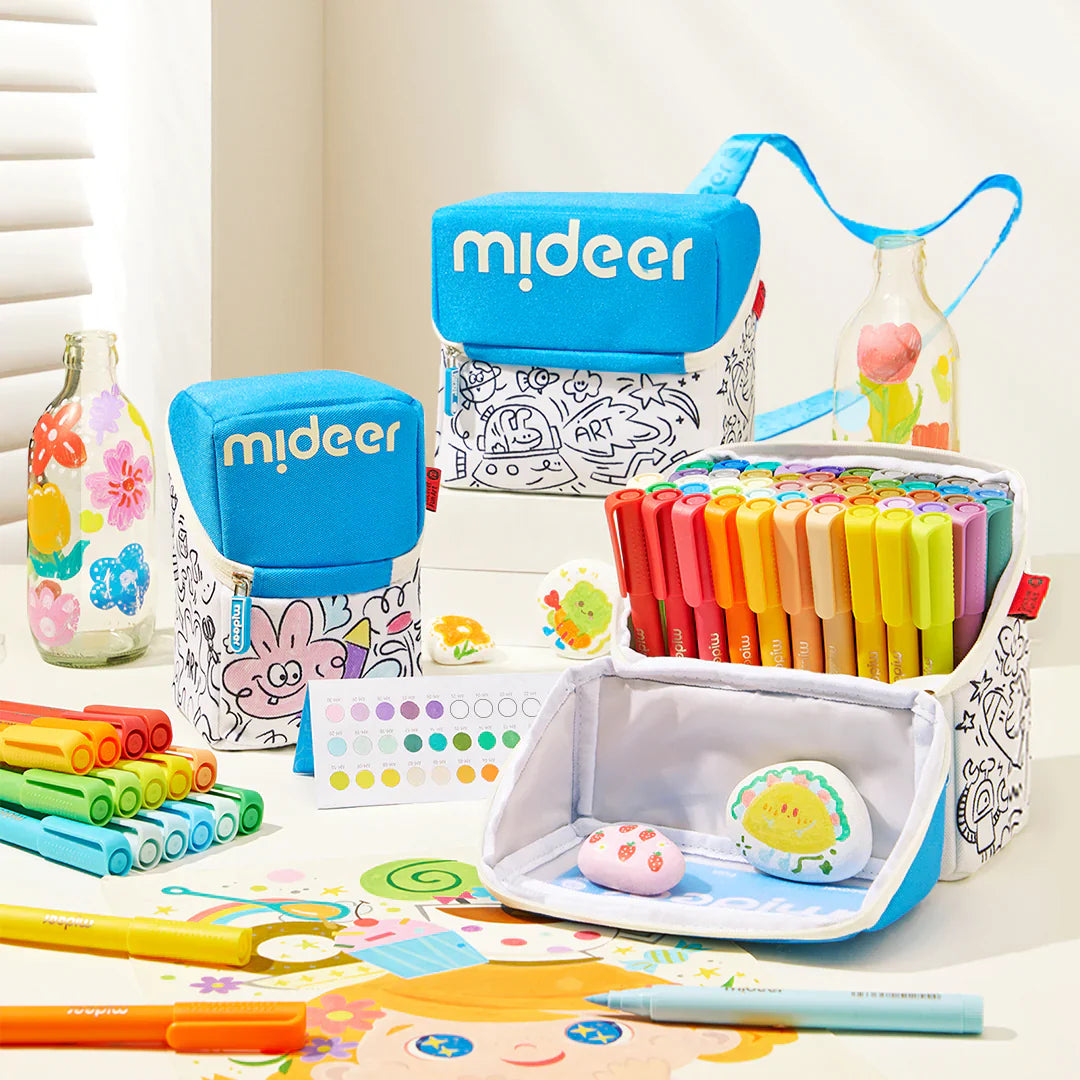Mideer Rotuladores acrílicos punta pincel 24, 36 o 60 colores