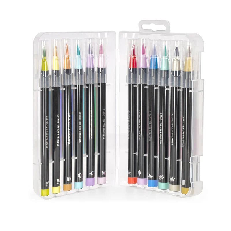 Legami Rotuladores lettering 12 colores pastel