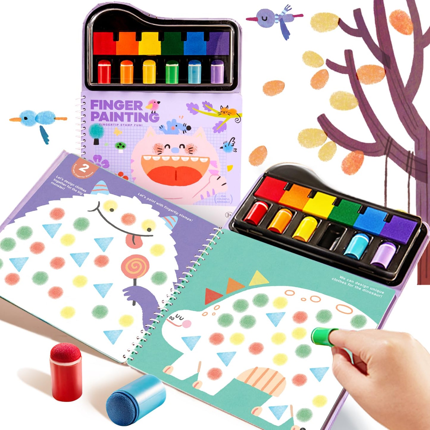 Jar Melo Finger stamp Cuaderno actividades