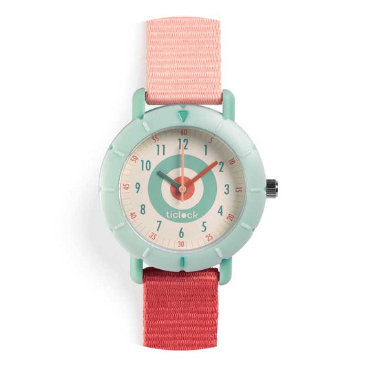 Djeco Ticlock Reloj analógico Pink target