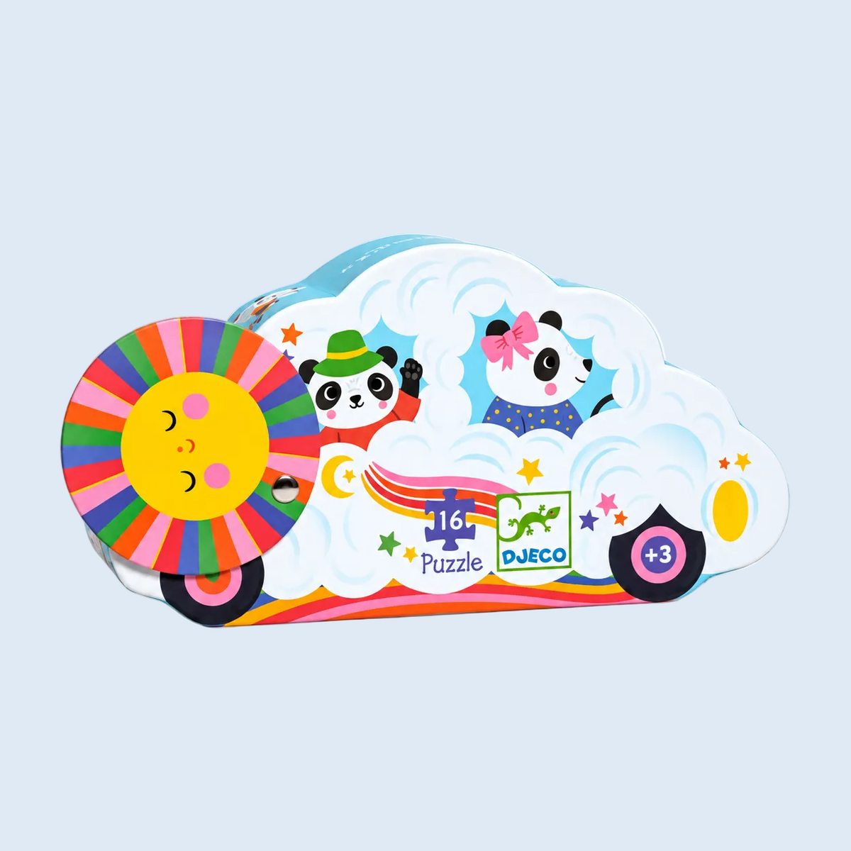 Puzzle silueta coche nube - Djeco