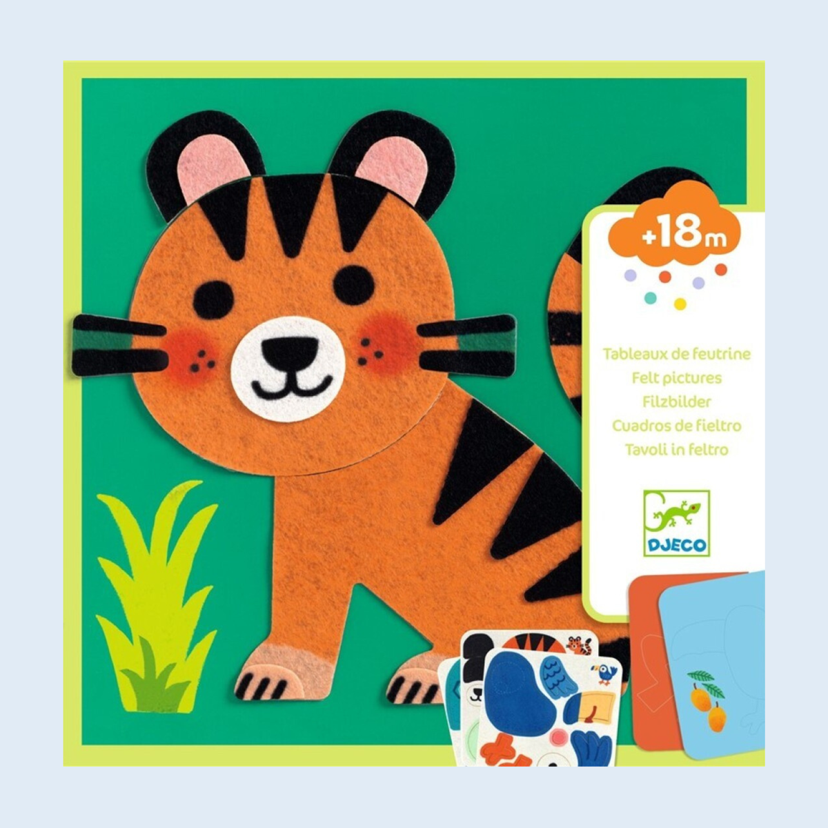 Djeco Collage Fieltro Animales suaves