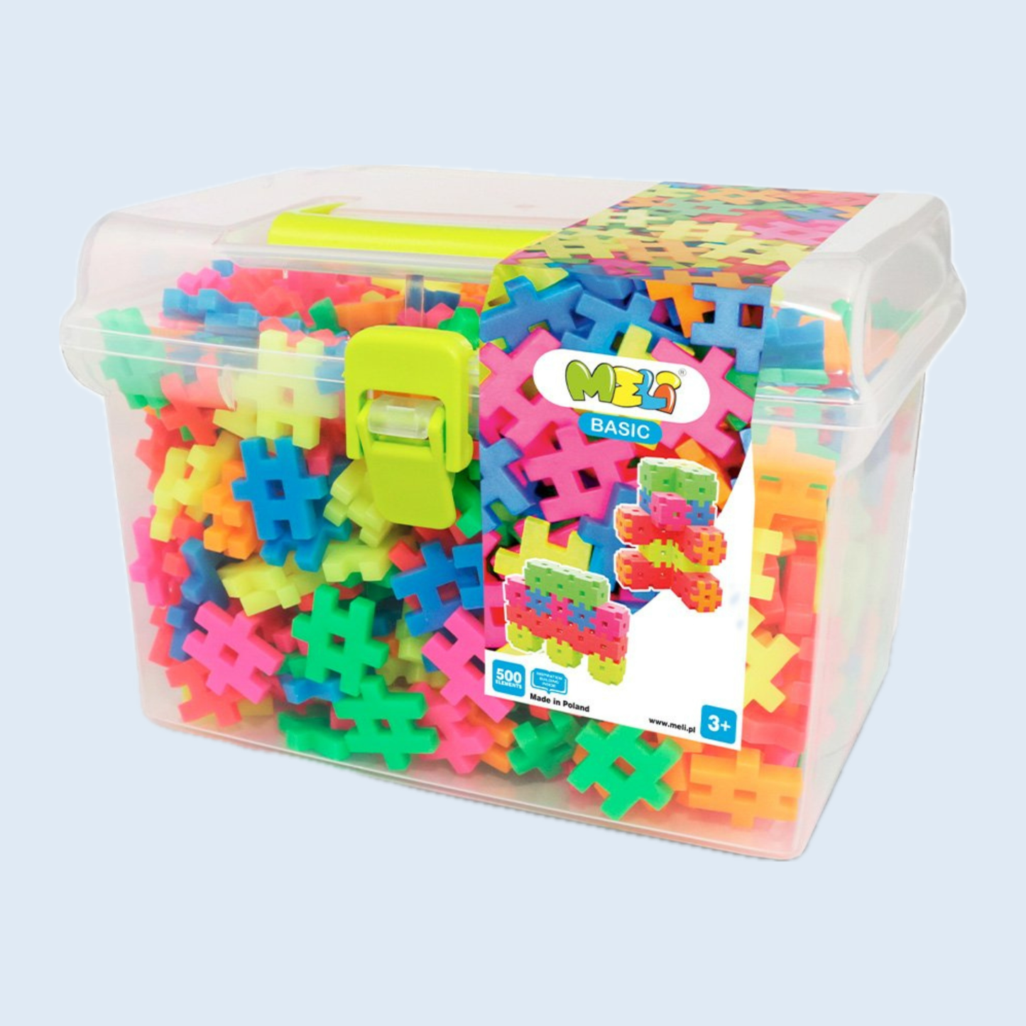 Meli Basic Travel Box Neón 500 piezas