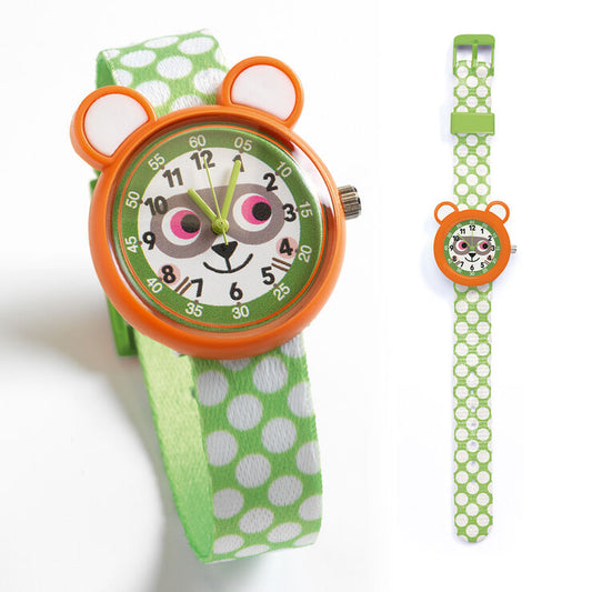Djeco Ticlock Reloj analógico Mapache