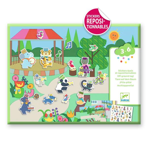 Pegatinas reutilizables Charanga - Djeco