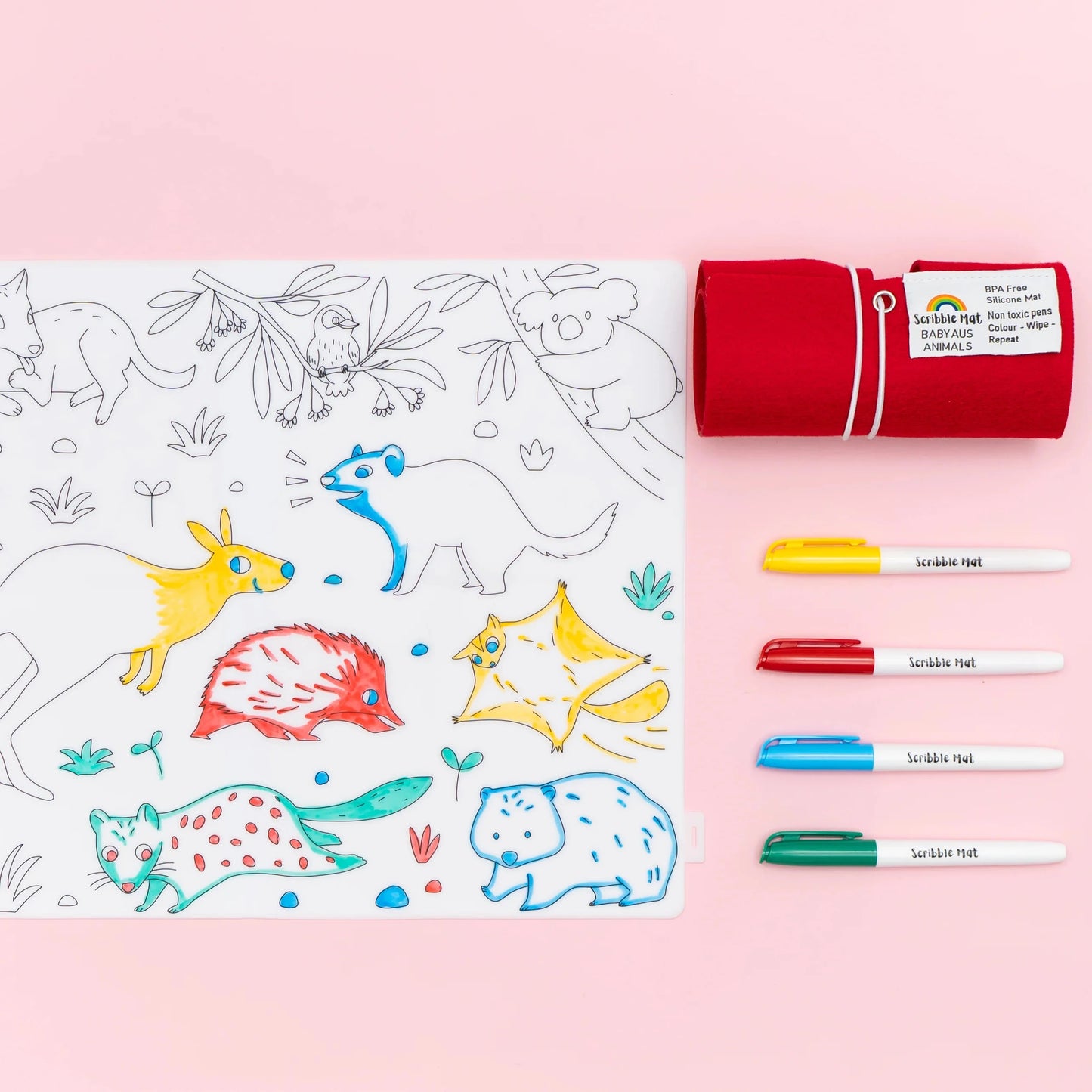 Scribble Mat Tapete de silicona para colores