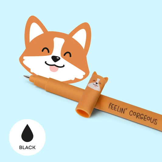 Legami Bolígrafo de Gel borrable Corgi