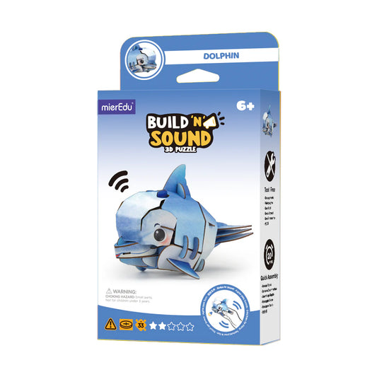 Mieredu Mini Puzzle 3D con sonido Delfín