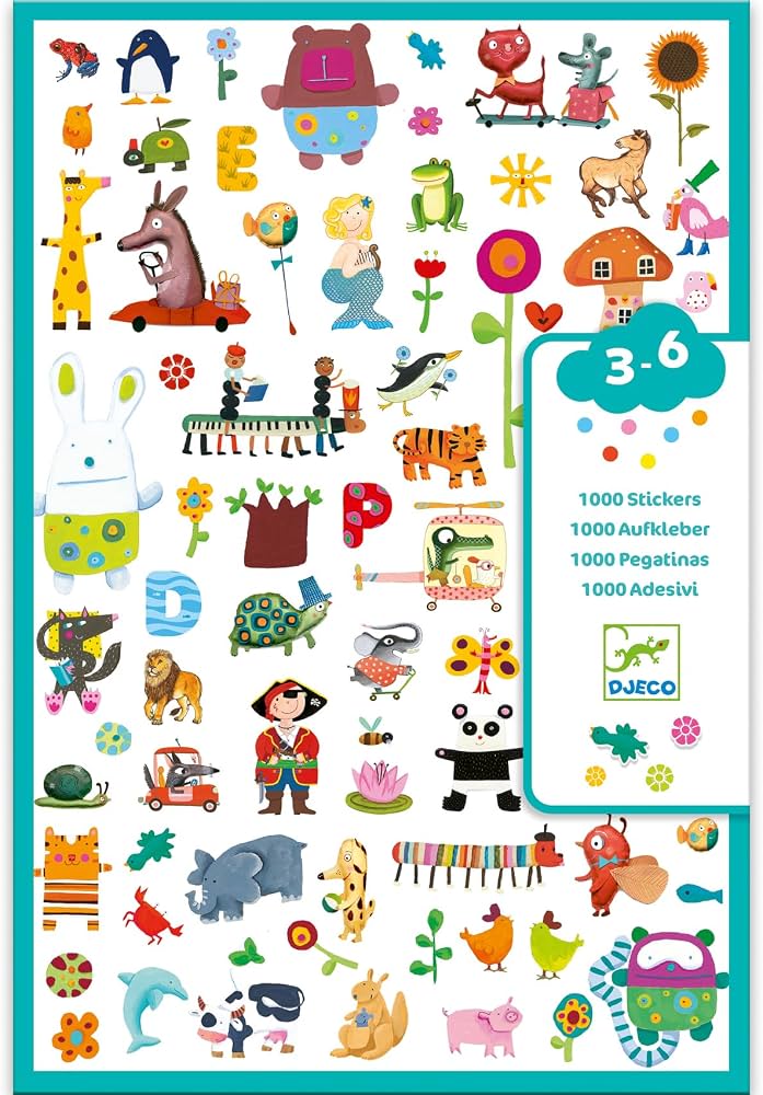 Djeco Pegatinas 1000