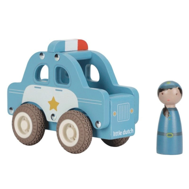 Little Dutch Coche de policía de madera