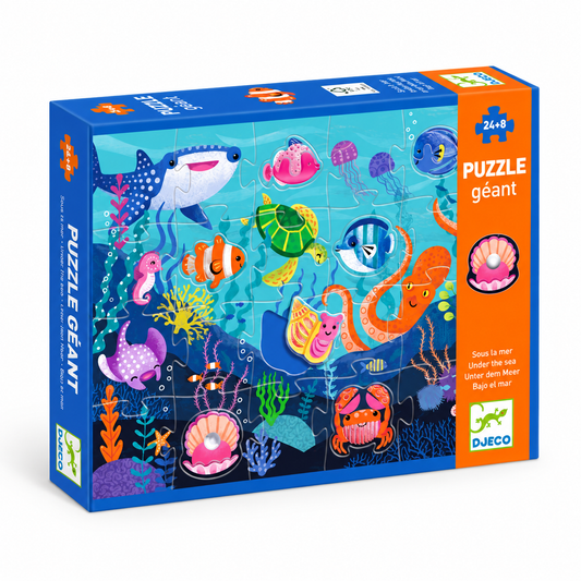 Djeco Puzzle gigante 32 piezas Bajo el mar
