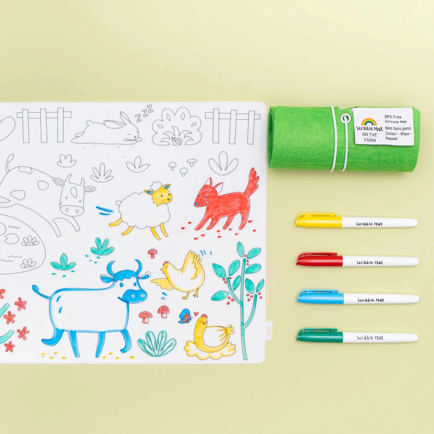 Scribble Mat Tapete de silicona para colores
