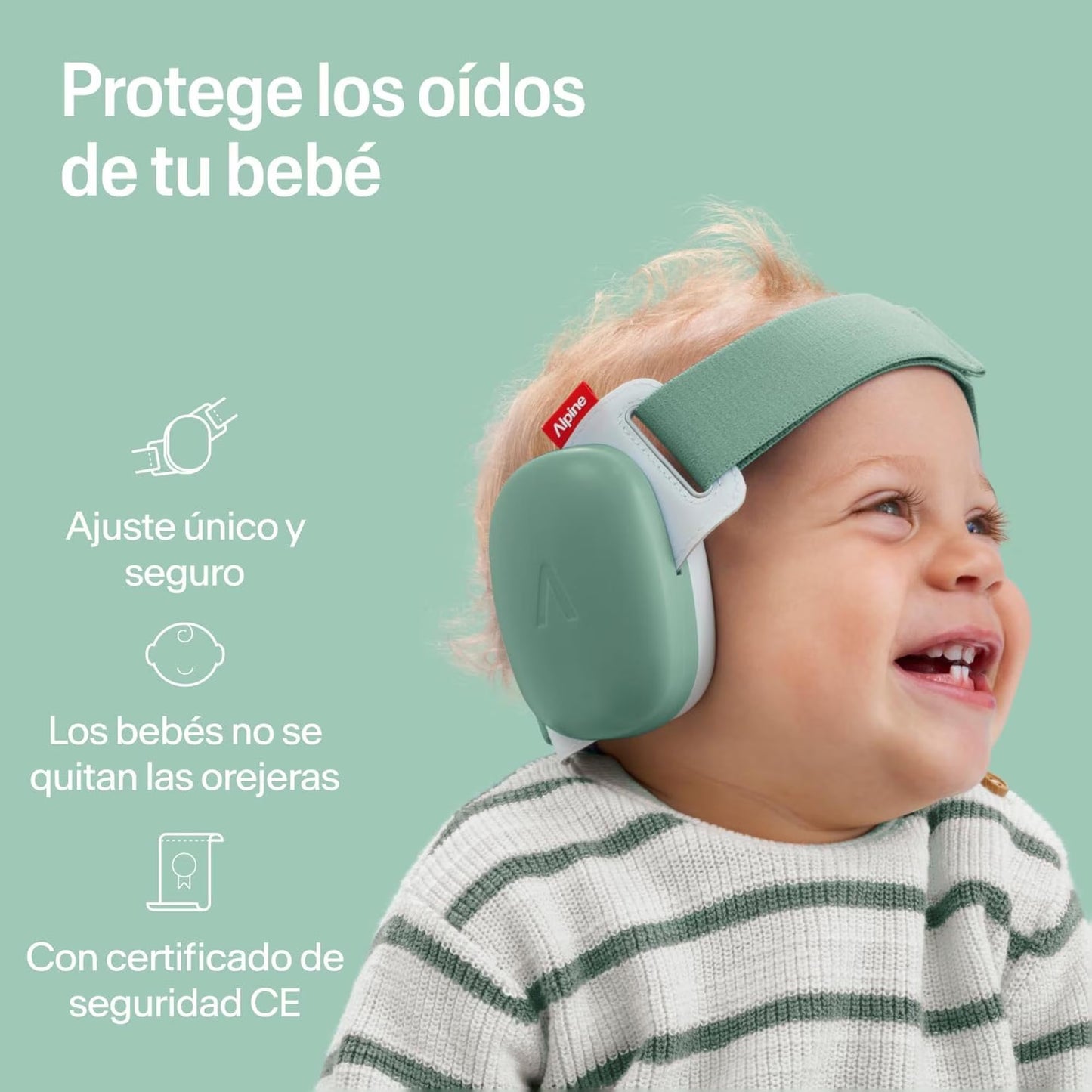 Alpine Casco Muffy Baby Color Verde